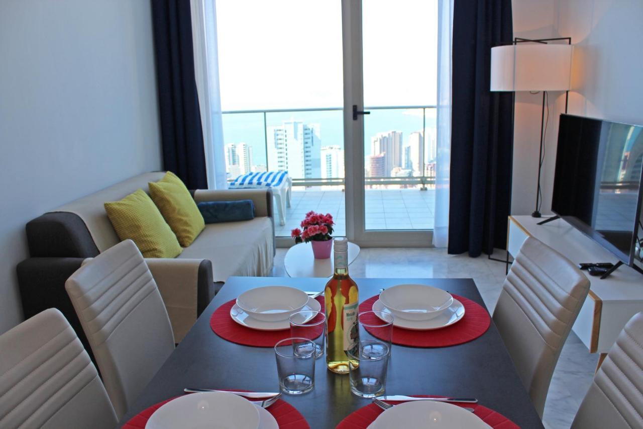 Skyline 20 Apartamento De Lujo Con Terraza Privada Y Vistas Al Mar 베니돔 외부 사진